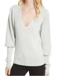 Free People Gingersnap Tunic Sweater Gray XS